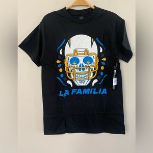 NEW NFL LA CHARGERS SKULL T-SHIRT SIZE:S